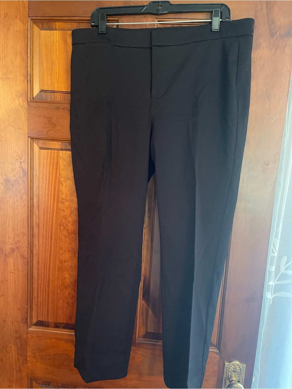 NYDJ Black Straight-Leg Trousers